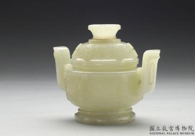 图片[2]-Jade incense burner with animal-mask pattern, Qing dynasty (1644-1911)-China Archive